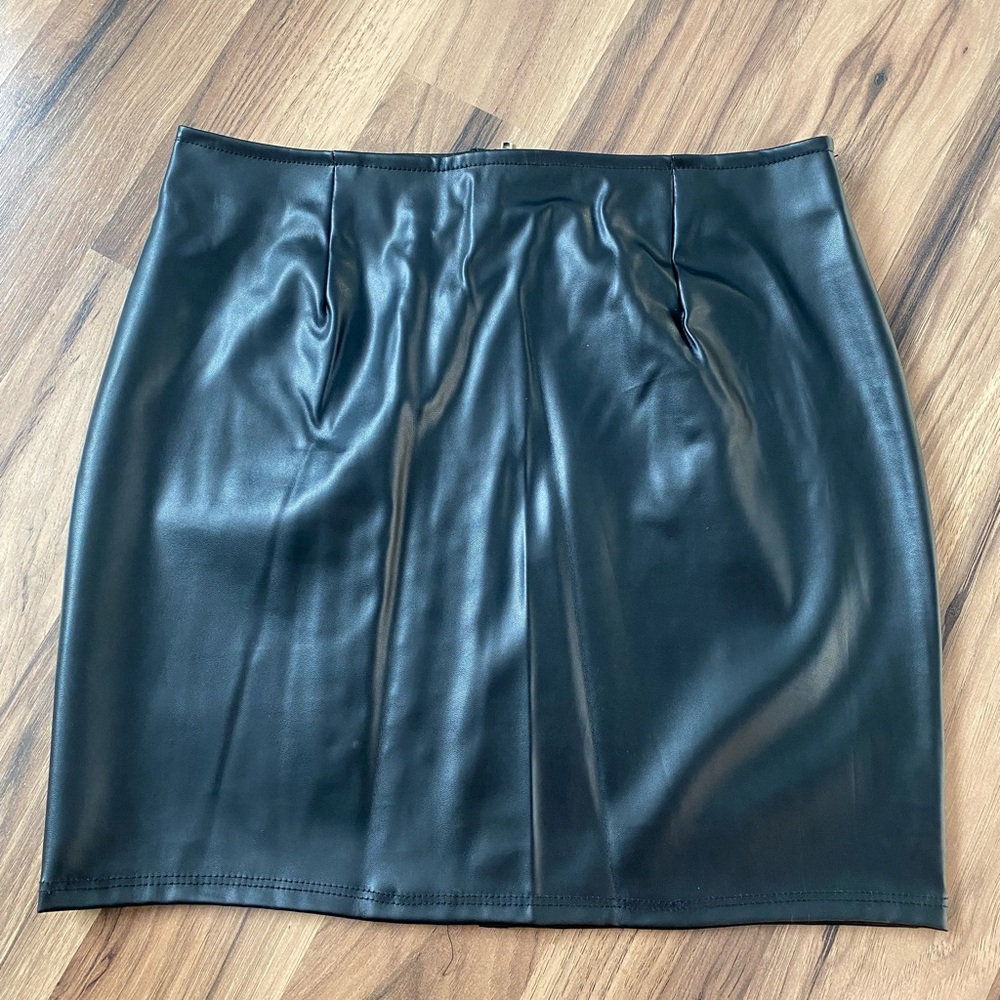 Black Leather Skirt